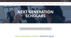 Desktop Screenshot of nextgenerationscholars.org