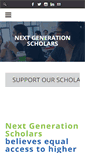 Mobile Screenshot of nextgenerationscholars.org